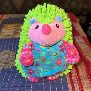 Mary Meyer Plush Hedgehog Print Pizzazz PRICKLES 8”